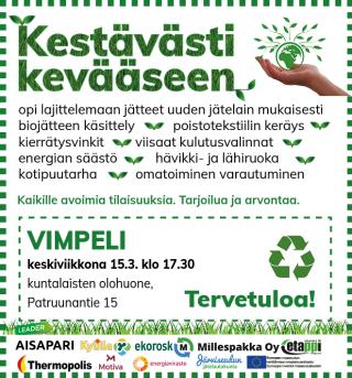 Tervetuloa ke 15.3. klo 17.30
